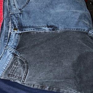 2x Stretch Grey and Blue Color Block Jeans